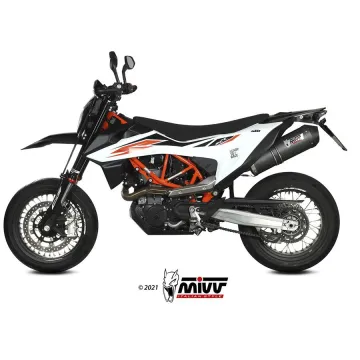 Escape MIVV Oval Titanio copa Carbono para KTM 690 SMC R 2020-2024 - vista 1