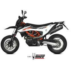 Escape MIVV Oval Inox Black copa Carbono para KTM 690 SMC R 2020-2024 - vista 1