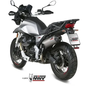 Escape MIVV Oval Titanio copa Carbono para Moto Guzzi V85 TT 2019-2021 - vista 2