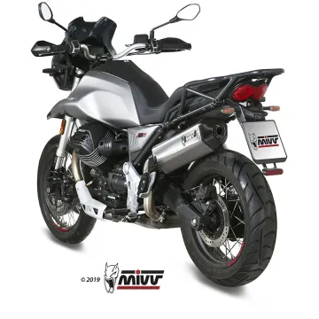 Escape MIVV Speed Edge Inox copa Carbono para Moto Guzzi V85 TT 2019-2021 - vista 2