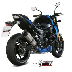 Escape MIVV Suono Inox copa Carbono para Suzuki GSX-S 750 2017-2021 - vista 2 Escape MIVV Suono Inox copa Carbono para Suzuki GSX-S 750 2017-2021 - vista 2