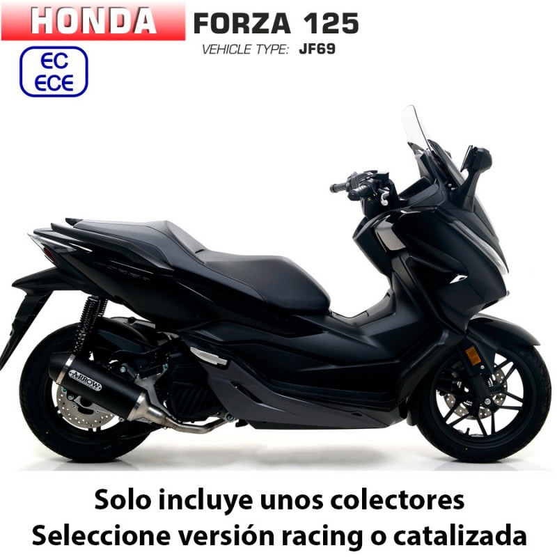 Escape Arrow Honda Forza 125 2015-2016 Urban Dark Aluminio - vista 1