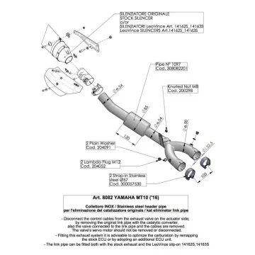 Descatalizador Leovince Yamaha MT-10 2016-2020 8082 - vista IM#52327