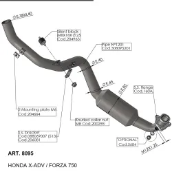 Colectores Leovince Honda X-ADV 2017-2021 8095 - vista IM#52328