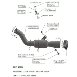 Descatalizador Leovince Kawasaki ZX-10R - ZX-10RR 2021-2022 80030 - vista IM#52398 Descatalizador Leovince Kawasaki ZX-10R - ZX-10RR 2021-2022 80030 - vista IM#52398