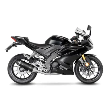 Escape completo Leovince Yamaha YZF-R 125 2019-2020 LV One Evo Black Inox 14340EB - vista IM#52417