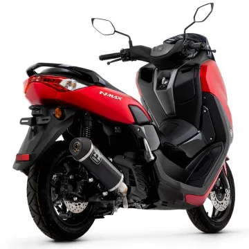 Escape completo Yamaha Nmax 125 2021-2022 Arrow Urban Aluminio Dark vista lateral 53545ANN