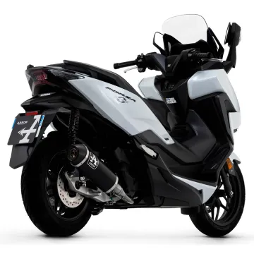 Escape completo Honda Forza 125 2021-2022 Arrow Urban Aluminio Dark 53541ANN vista lateral