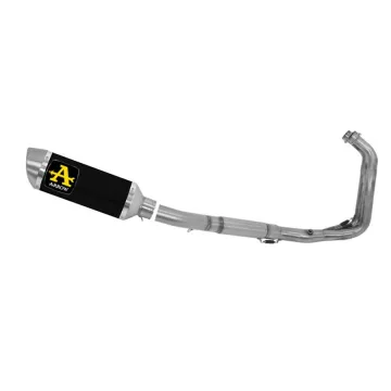 Escape completo Yamaha Tracer 700 2020-2022 Arrow Thunder Aluminio Dark copa Inox 71817AON + 71605MI