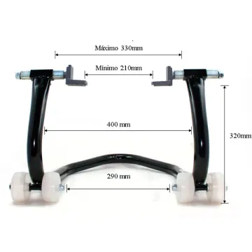 Caballete trasero Aprilia RS 660 tipo universal medidas