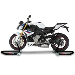 Caballete delantero BMW S 1000 XR sobre moto Caballete delantero BMW S 1000 XR sobre moto