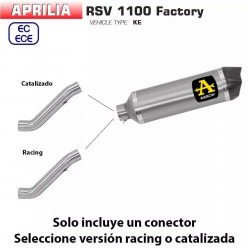 Escape Aprilia RSV4 1100 Factory 2019-2020 Arrow Racetech Titanio - despiece