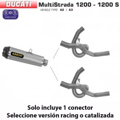 Escape Arrow Ducati Multistrada 1200 - S 2010-2014 Works Titanio copa Carbono 71769PK despiece