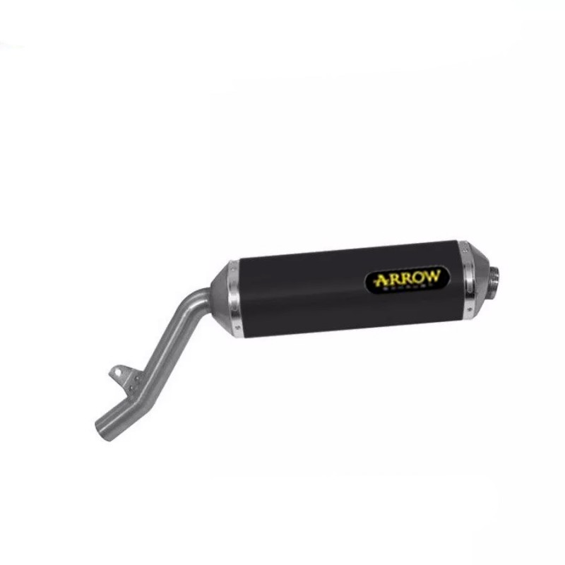 Escape Arrow Honda Transalp 650 2000-2007 Racetech Dark Aluminio 72606AON