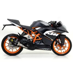 Escape Arrow KTM RC 390 2015-2016 Thunder Aluminio Dark copa Inox 71813AON + 71619MI Escape Arrow KTM RC 390 2015-2016 Thunder Aluminio Dark copa Inox 71813AON + 71619MI