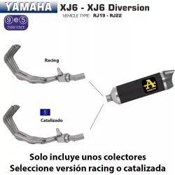 Escape Arrow Yamaha XJ6 - Diversion 2009-2015 Street Thunder Dark Aluminio copa Carbono despiece 71761AKN + 71421MI Escape Arrow Yamaha XJ6 - Diversion 2009-2015 Street Thunder Dark Aluminio copa Carbono despiece 71761AKN + 71421MI