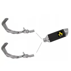 Escape Arrow Yamaha XJ6 - Diversion 2009-2015 Street Thunder Dark Aluminio 71761AON + 71421MI Escape Arrow Yamaha XJ6 - Diversion 2009-2015 Street Thunder Dark Aluminio 71761AON + 71421MI