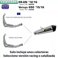 Escape completo Arrow Kawasaki Versys 650 2015-2016 X-Kone Nichrom copa Carbono despiece 71794XKI + 71459MI