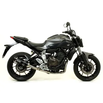 Escape completo Arrow Yamaha MT07 2014-2020 Street Thunder Aluminio Dark copa Inox 71817AON + 71605MI imagen de ejemplo