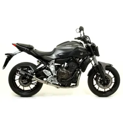 Escape completo Arrow Yamaha MT07 2014-2020 Street Thunder Aluminio Dark copa Inox 71817AON + 71605MI imagen de ejemplo