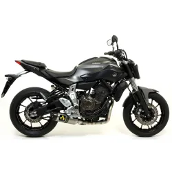 Escape completo Arrow Yamaha MT07 2014-2020 Street Thunder Titanio copa Carbono salida baja - vista 1