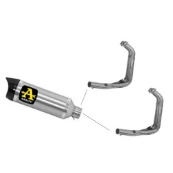 Escape completo Arrow Yamaha MT07 2014-2020 Street Thunder Titanio copa Carbono salida baja - despiece