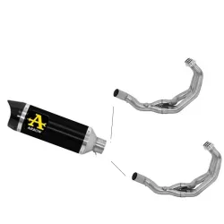 Escape completo Arrow Yamaha MT09 2013-2020 Street Thunder Aluminio Dark copa Carbono 71812AKN + 71620MI