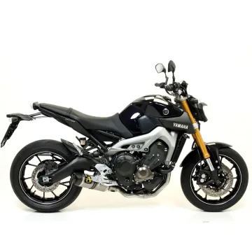 Escape completo Arrow Yamaha MT09 2013-2020 Street Thunder Aluminio Dark copa Inox 71812AON + 71620MI vista de ejemplo