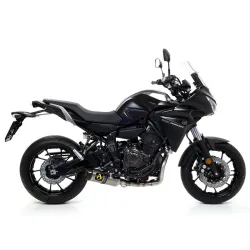 Escape completo Arrow Yamaha Tracer 700 2016-2019 Street Thunder Aluminio copa Carbono salida baja 71817AK+71655MI - 2
