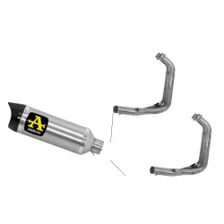 Escape completo Arrow Yamaha Tracer 700 2016-2019 Street Thunder Titanio copa Carbono 71817PK + 71605MI