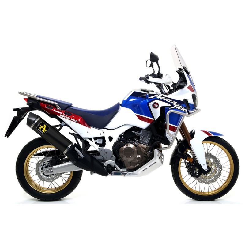 Escape Honda Africa Twin ADV Sports 2018-2020 Arrow Racetech Aluminio Dark copa Carbono 72621AKN