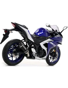 Escape Yamaha MT03 2018-2020 Arrow RaceTech Aluminio Dark copa Carbono 71831AKN - vista 1 2