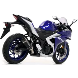 Escape Yamaha MT03 2018-2020 Arrow RaceTech Aluminio Dark copa Carbono 71831AKN - vista 2