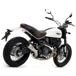 Escape Ducati Scrambler 800 Classic - Cafe Racer 2017-2018 Arrow ProRace Nichrom Dark 71876PRN + 71673MI - vista 2 Escape Ducati Scrambler 800 Classic - Cafe Racer 2017-2018 Arrow ProRace Nichrom Dark 71876PRN + 71673MI - vista 2