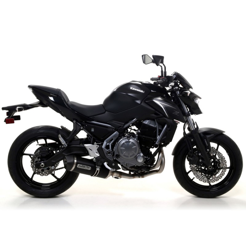 Escape completo Kawasaki Z650 2017-2020 Arrow Racetech Carbono copa Carbono 71854MK + 71659MI