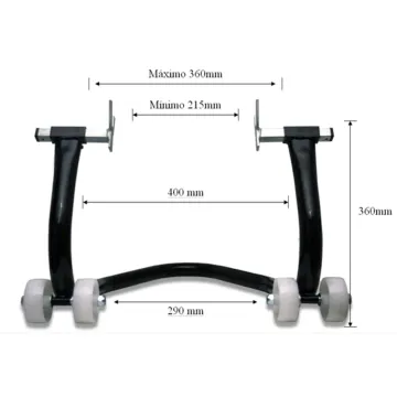 Caballete trasero Kawasaki Ninja 250-300 tipo racing para diabolos - imagen IM#54851