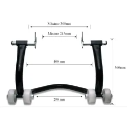 Caballete Aprilia Shiver 900 trasero racing - vista 2 Caballete Aprilia Shiver 900 trasero racing - vista 2