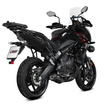 Escape completo MIVV Kawasaki Versys 650 2021-2023 Oval Inox Nero K.055.LZC vista lateral