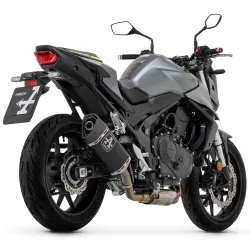Escape Arrow Honda CB 750 Hornet 2023 Pista Titanio Dark copa Carbono 71508PTN vista lateral