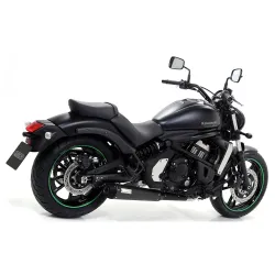 Escape completo Arrow Kawasaki Vulcan 650 S 2021-2023 Rebel copa Carbono 74512RB vista lateral