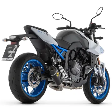 Escape completo Arrow Suzuki GSX-8S 2023 Works Nichrom Dark 71956PKNW vista perfil