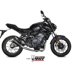 Escape completo Yamaha MT07 2021-2024 MIVV GP PRO Black Y.065.LXBP - vista lateral