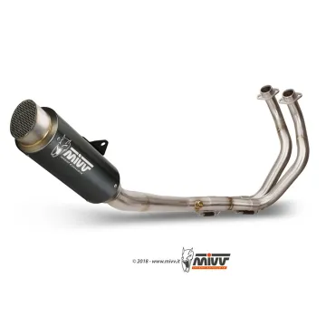 Escape completo Yamaha MT07 2021-2024 MIVV GP PRO Black Y.065.LXBP - vista material