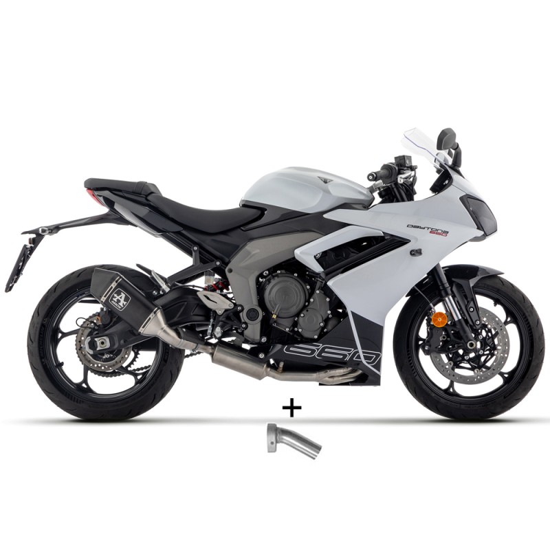 Escape Arrow Triumph Daytona 660 Veloce Dark Racing 71007VAN+11018DB