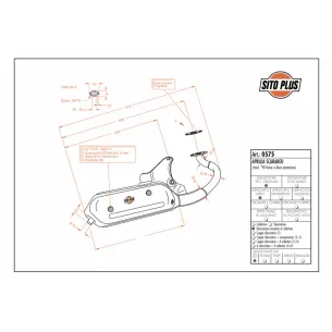 Escape Leovince Touring Aprilia Scarabeo 50 1993-1997 0575