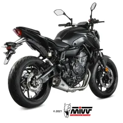 Escape completo Yamaha MT07 2021-2023 MIVV Delta Race Inox Y.065.LDRX perfil