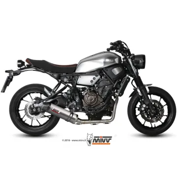 Escape completo MIVV Yamaha XSR 700 2016-2021 Oval Titanio copa Carbono - vista 1