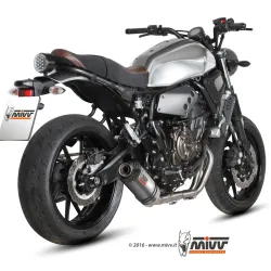 Escape completo MIVV Yamaha XSR 700 2016-2021 Oval Titanio copa Carbono - vista 2