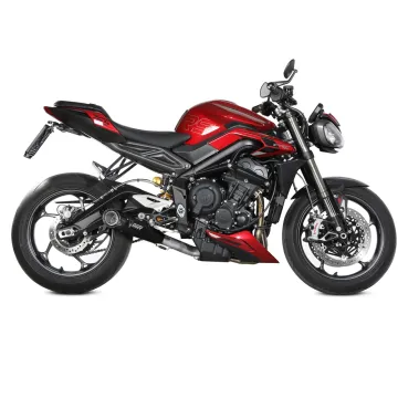 Escape completo Triumph Street Triple 765 2023-2024 MIVV X-M5 Black T.027.SC5B vista lateral