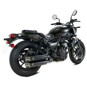 Escape Kawasaki Eliminator 500 2024-2025 IXrace MKC Custom Black NK7046SB - 1 2